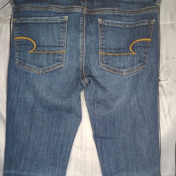 American Eagle Blue Skinny Jeggins Super Super Stretch - Picture 12 of 13